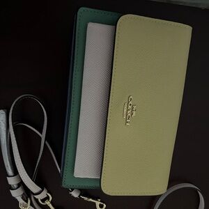 Coach Colorblock Wallet with Strap